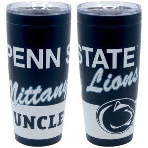 travel tumbler with Penn State Nittany Lions Uncle and Athletic Logo